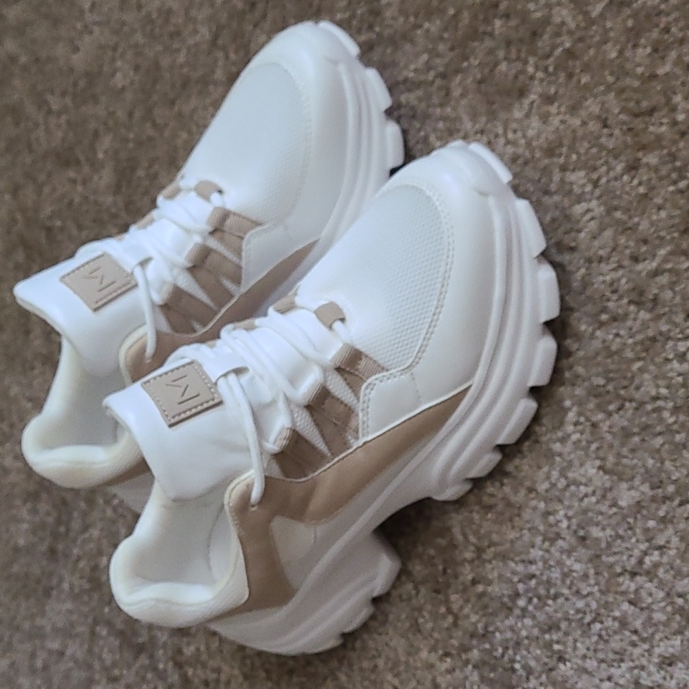 White sneakers